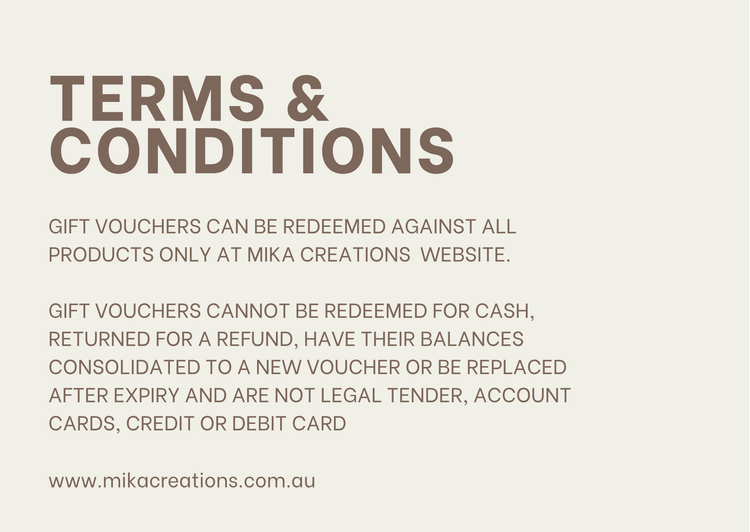 mika creations gift card