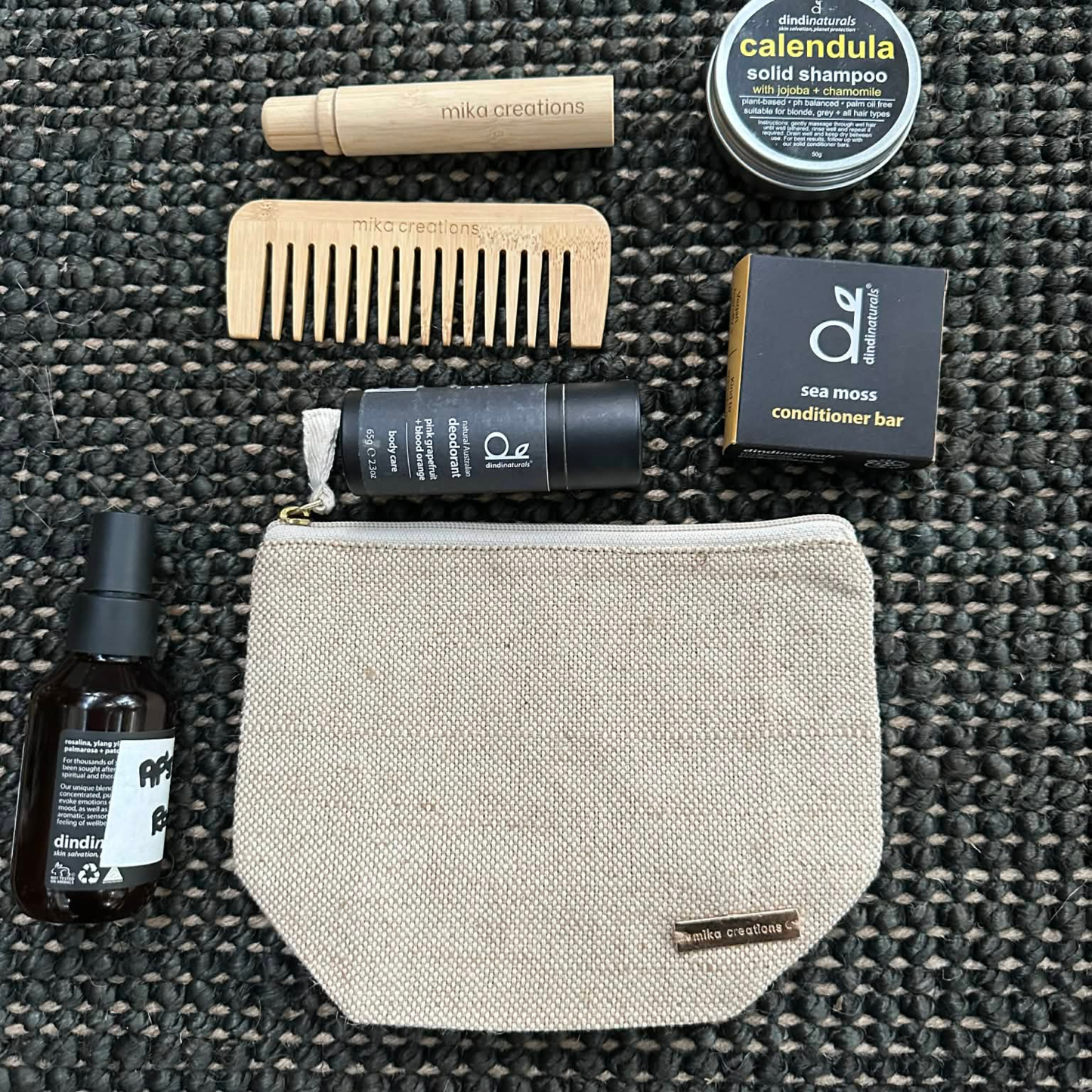 Wet Bag Small | Multi-Use Swimwear, Cloth Nappies, Reusable Period Pouch | Sustainable Juco | 20×15x4 cm | Mika Creations