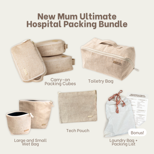New Mums’ Hospital Packing Bag Organiser Bundle - 7 Piece Set
