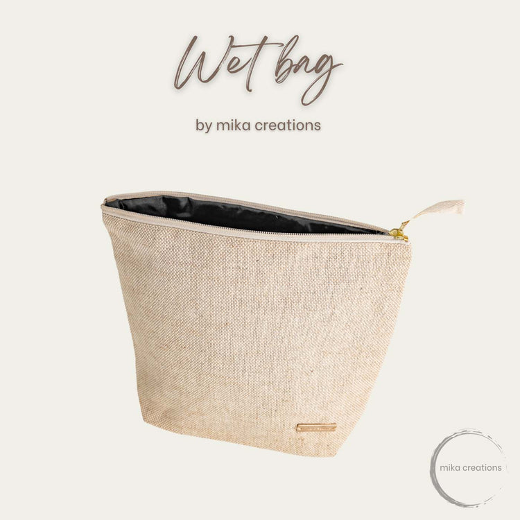 Wet Bag Large - Multi-Use Swimwear, Cloth Nappies, Reusable, Period, Travel Beach, Pool, Baby Essentials